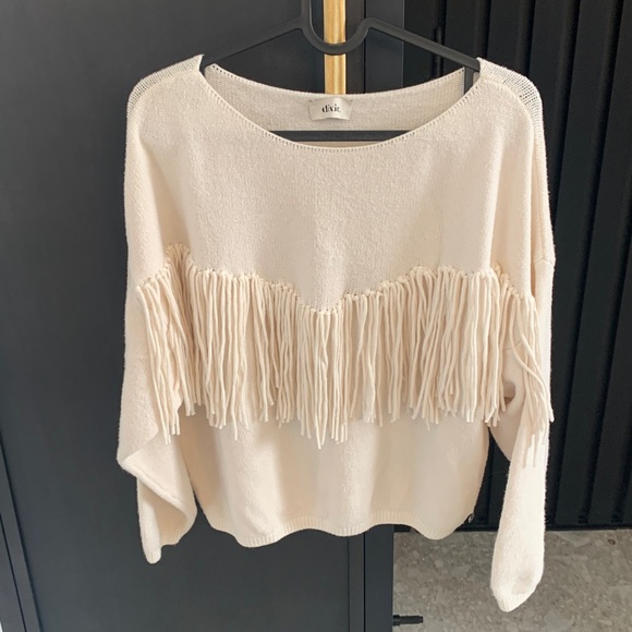 Sweaters - 9. Gorgeous fringe sweater by Dixie